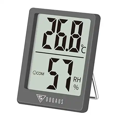 Thermometer DOQAUS Innen, Digitales Mini Thermo Hygrometer