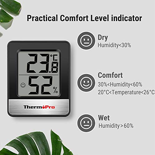 Thermometer ThermoPro TP49 digitales Mini Thermo-Hygrometer