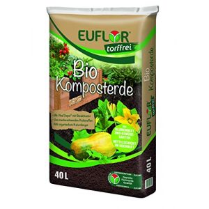 Torffreie Erde Euflor Bio Komposterde torffrei 40 L Sack