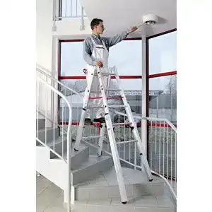Treppenleiter Euroline 3057606 Stehleiter für Treppen ausziehbar