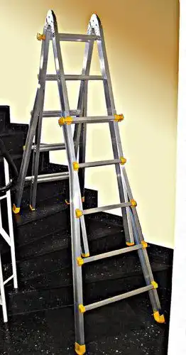 Treppenleiter Weise Teleskopleiter 4×6 Sprossen, Stehleiter
