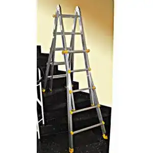 Treppenleiter Weise Teleskopleiter 4×6 Sprossen, Stehleiter