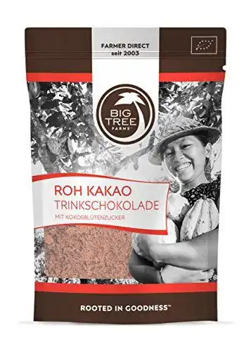 Trinkschokolade Big Tree Farms – Roh Kakao – 120 g