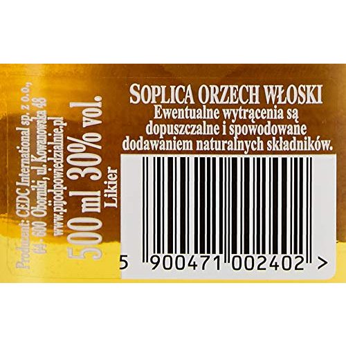 Walnusslikör Soplica Wallnuss/Orzech Wloski aus Polen (1 x 0.5 l)