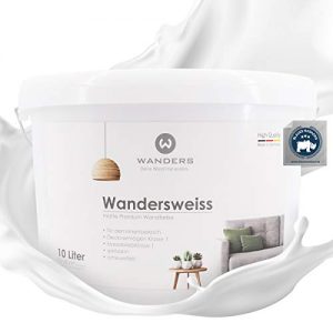 Wandfarbe Wanders24 ®️ Wandersweiss (10 Liter, Weiß) weiß