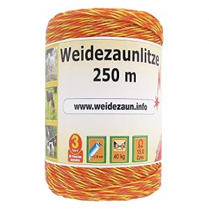 Weidezaun VOSS.farming Litze 250m, 3×0,16 NIRO, gelb-orange 1