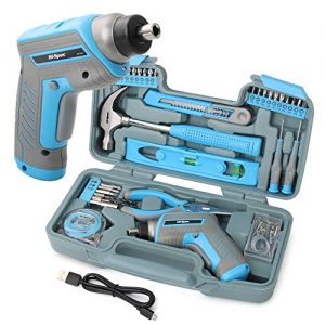 Werkzeugkoffer mit Akkuschrauber Hi-Spec 35-teiliges blau