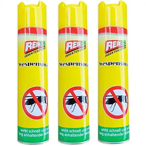 Wespenspray Reinex 3 x Wespenabwehr Wespenschutz