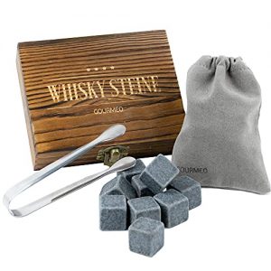 Whisky-Steine GOURMEO 9 Whisky Steine im Set natürlichem Basalt