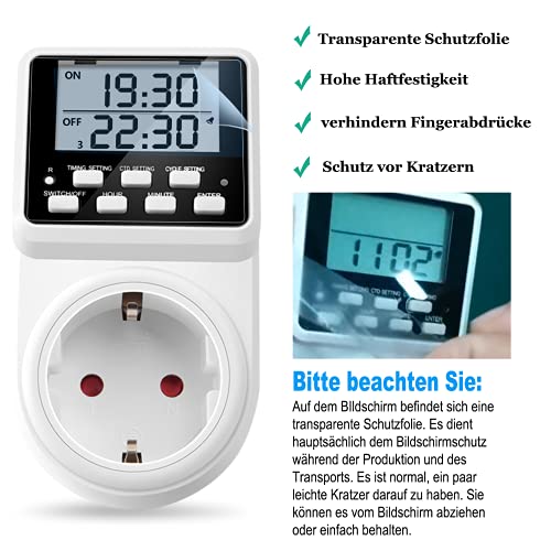 Zeitschaltuhr NOVKIT Digitale Steckdose mit Intervall-Zyklus