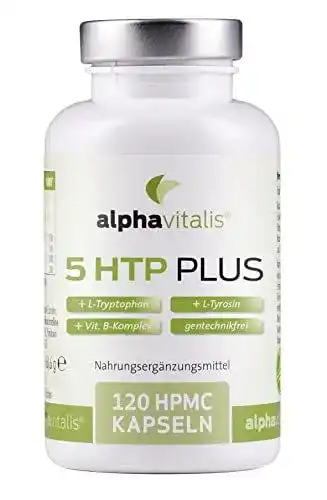 5-HTP alphavitalis 5 HTP Plus, 120 Kapseln, verbesserte Formel