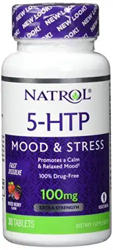 5-HTP Natrol 100 mg Fast Dissolve (30) Standard, 15 g