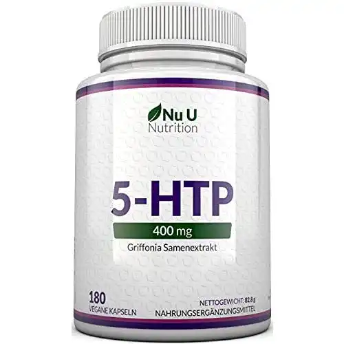5-HTP Nu U Nutrition 400mg maximal dosiert, 180 5 HTP Kapseln