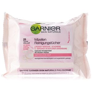 Abschminktücher Garnier Mizellen Reinigungstücher, 25 Stück