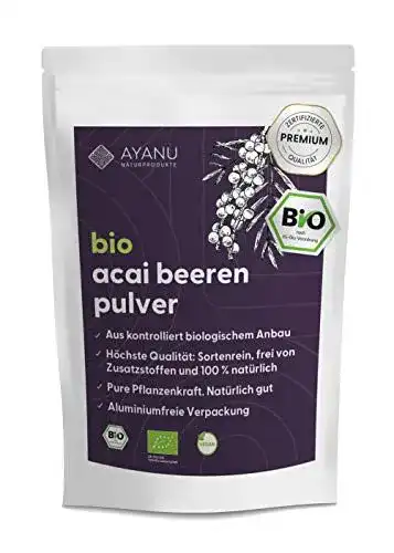 Acai-Beere AYANU ACAI Pulver BIO 100g, Acai Beeren gemahlen