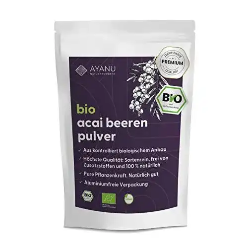 Acai-Beere AYANU ACAI Pulver BIO 100g, Acai Beeren gemahlen