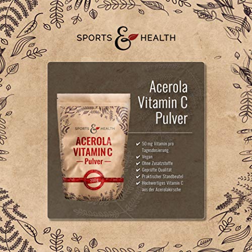 Acerola CDF Sports & Health Solutions Vitamin C – 200 g Pulver