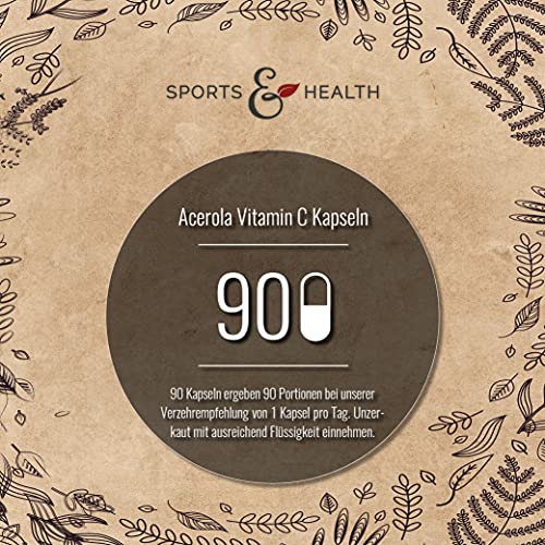 Acerola CDF Sports & Health Solutions Vitamin C, 750 mg/Kapsel