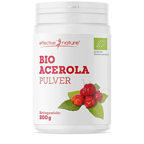 Die beste acerola effective nature bio pulver 200 g natuerlich Bestsleller kaufen