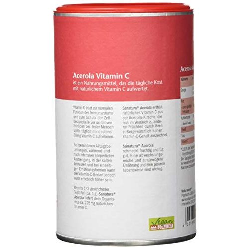Acerola-Pulver Sanatura Acerola – 175 g Acerola Pulver