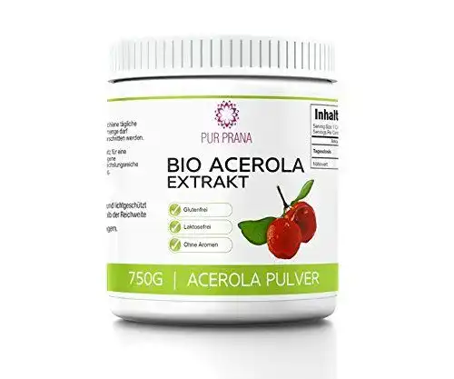 Acerola Pur Prana Bio Vitamin C Pulver Superfoodpulver Kirsche