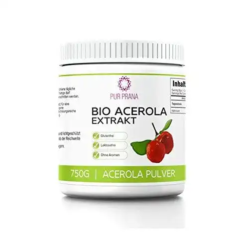 Acerola Pur Prana Bio Vitamin C Pulver Superfoodpulver Kirsche