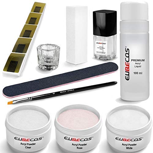 Die beste acryl pulver eubecos acryl nagel starterset plus liquid 100ml Bestsleller kaufen