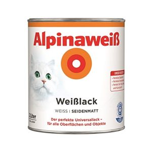 Acryllack Alpina Farben GmbH Alpine Weiß 2  L, Seide matt, 2 in 1