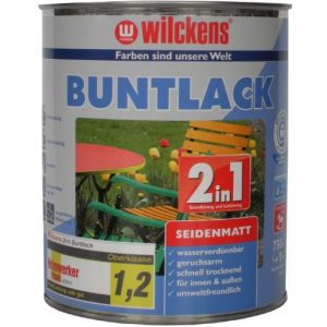 Acryllack Wilckens 2in1 Buntlack seidenmatt, RAL 9010, 750 ml