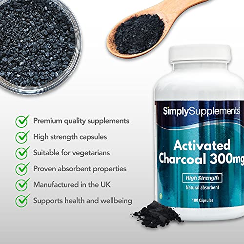 Aktivkohle-Kapseln Simply Supplements Aktivkohle 300mg