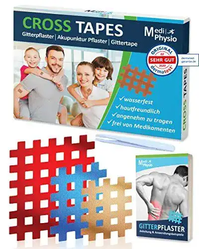 Akupunkturpflaster MediPhysio Gittertape Premium inkl. Pinzette