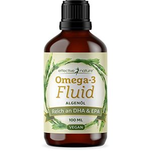 Algenöl effective nature Omega 3 Veganm, reicht 40 Tage, 100 ml
