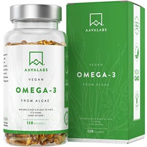 Algenöl-Kapseln AAVALABS Algenöl Omega 3 Vegan [1100 mg]