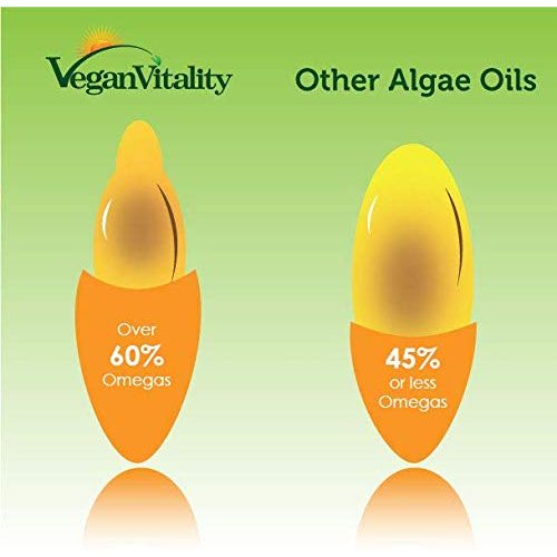 Algenöl Vegan Vitality Vegan Omega-3 Fettsäuren, 60 Kapseln