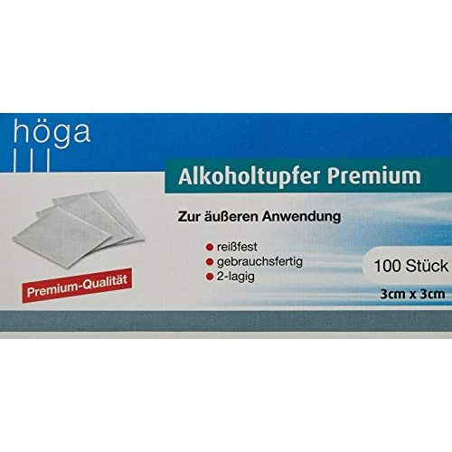 Alkoholtupfer Höga -Pharm Premium, 2 lagig, 100 Stück
