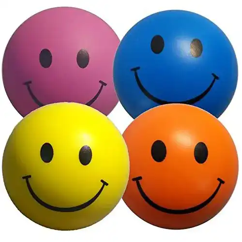 Antistressball StressCHECK Stressballs 4 x Stressball Mischfarbe