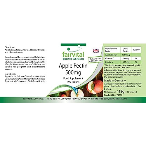 Apfelpektin-Kapseln fairvital Apfelpektin Tabletten, 100 Tabletten