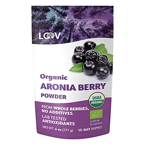 Aronia-Pulver LOOV Bio Aroniabeeren-Pulver, für 15 Tage, 171 g
