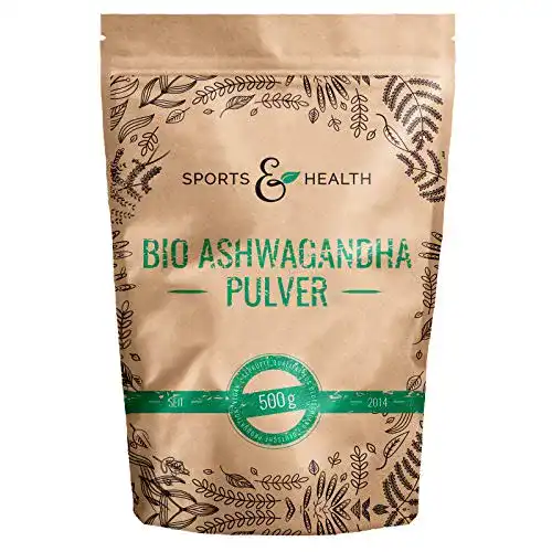 Ashwagandha-Pulver CDF Sports & Health Solutions, 500g Beutel