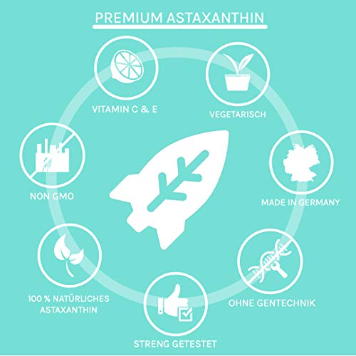 Astaxanthin Nature Rocket Natürliches Premium 4mg, 60 Kapseln
