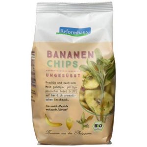 Bananenchips Reformhaus Bananen-Chips ungesüßt bio, 6 x 175 g