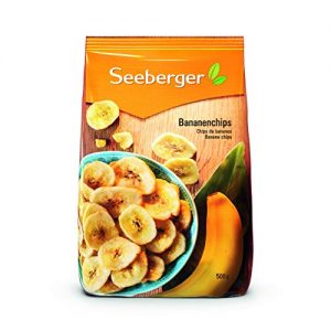 Banana chips Seeberger, pack of 5 (5 x 500 g pack)