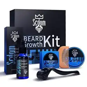 Bartwuchsmittel Scdom Beard Growth Kit, mit Bartroller