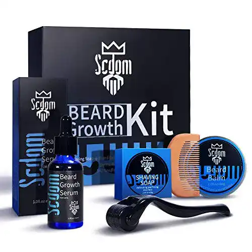 Bartwuchsmittel Scdom Beard Growth Kit, mit Bartroller