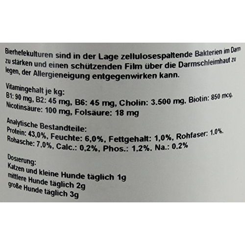 Bierhefe-Hund Lunderland – Bierhefe 700 g