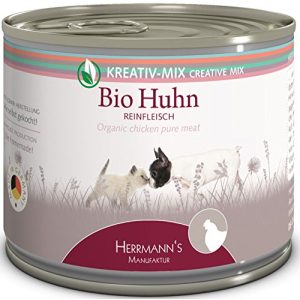 Bio-Katzenfutter Herrmann’s Bio Huhn 100 Prozent, 12 x 200 g