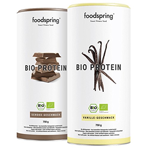 Bio-Proteinpulver foodspring Bio Protein Pulver, Schokolade, 750g