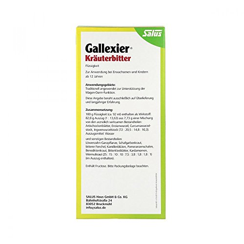 Bitterstoffe Salus Gallexier Kräuterbitter