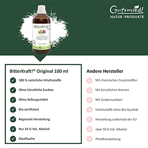 Bitterstoffe-Tropfen BITTERKRAFT Gutsmiedl Hildegard, 100 ml