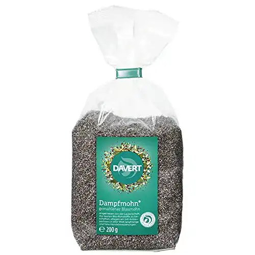 Blaumohn Unbekannt Davert – Dampfmohn Bio gemahlener 200g